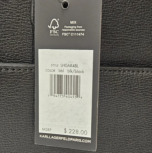 NWT Karl Lagerfeld Paris Nouveau Tote - Picture 6 of 7